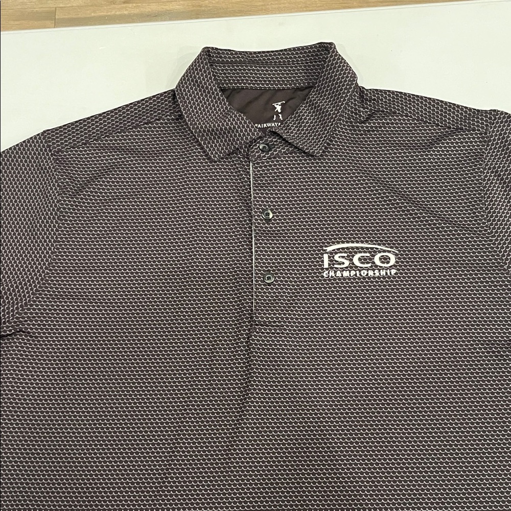 Fairway & Greene Black and White Men's Polo Shirt